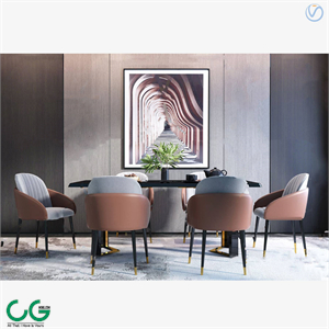 modern square dining table chair 3d model